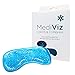 Mediviz Cooling Gel Eye Mask- Reusable Cold Eye Mask for Puffy Eyes, Allergies, Sinuses - Soothes Dark Circles & Aids with Headaches - Comfortable & Easy to Use with Stretchy Band - Blue