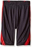 CB Sports Big Boys' Printed Performance Athletic Short, TH07-Black/Red, 10/12