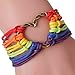 LGBT Bracelet, Lesbian Pride Jewelry, Rainbow Pride Bracelet & Perfect Gay Lesbian Braided Bracelet Gifts, Men & Women