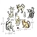 Sizzix 661209 Framelits Dies by Tim Holtz Crazy Cats,Grey