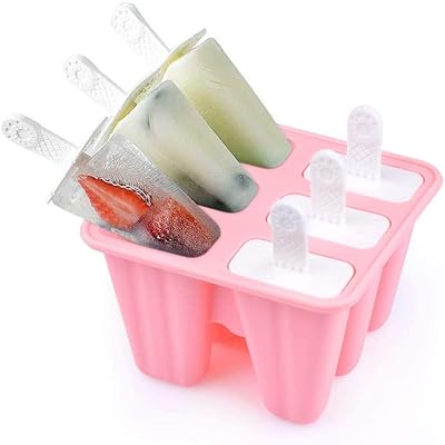 Wellehomi Ice Lolly Moulds 6 Pieces Silicone BPA Free FDA Approved