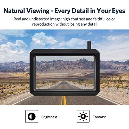 BOSCAM K7 Draadloze digitale achteruitrijcameraset met ingebouwde radiozender, 5 inch LCD-monitor, draadloze… - Afbeelding 3