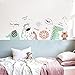 DKTIE Cute Animal Wall Stickers Decals for Kids Room Bedroom Baby Room Wall Decor Sticker ，Two Pieces Combination 4060cm/15.723.6inch