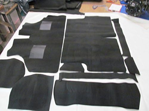APOLLO, 019, FULL INTERIOR CAR CARPET SET FOR THE MINI CLASSIC CAR IN BLACK, MADE IN THE UK