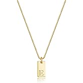 SELFROSE Initial Necklaces for Women, Dainty Gold Letter Necklace 14k Gold Plated Personalized Name Necklace Simple Gold Initial Necklace Cute Gold Choker Necklace Trendy Gold Jewelry for Women Gifts