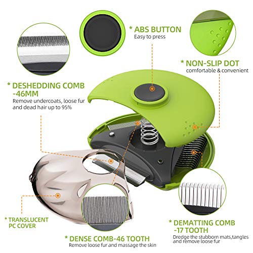 Bestcool-Flohkamm-Lusekamm-Staubkamm-fr-Katzen-Hunde-3-in-1-Hundekamm-Comb-Hundesalon-Kmme-Fellpflege-Haustier-Brste-HundebRste-Professionelle-Katzen-und-Hunde-Brsten-Pflege-Kamm