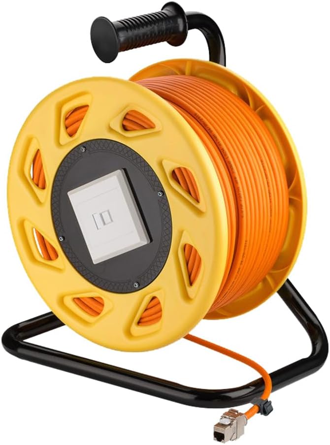 Goobay 58934 Portable RJ45 Network Cable Reel Extension 50m CAT 6A