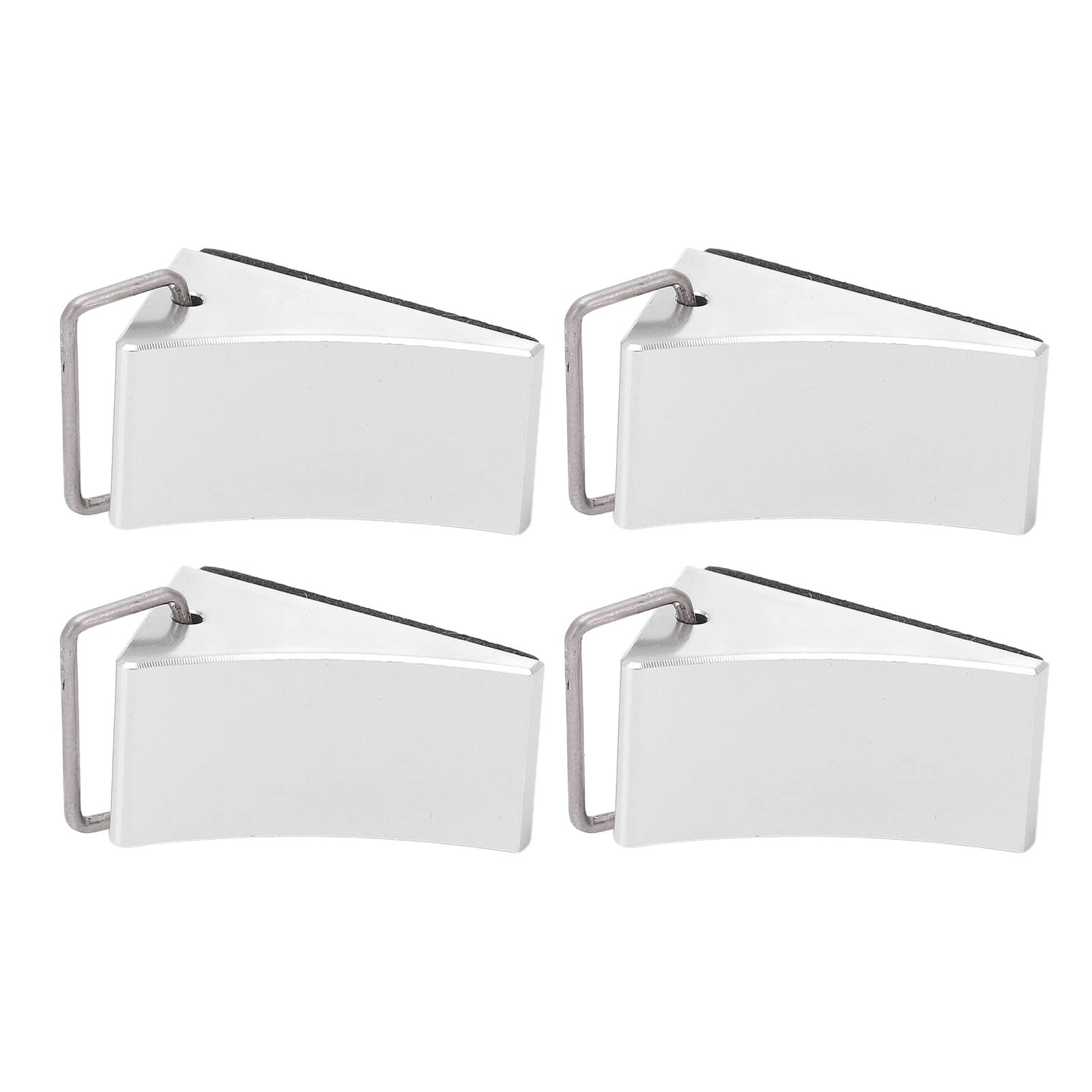 VGEBY RC Wheel Chocks, 4PCS RC Model Car Tire Wheel Chocks Aluminum Alloy Wheel Chock for Redcat Gen8 for Axial SCX10(silver) Model Car Accessories Model Toy