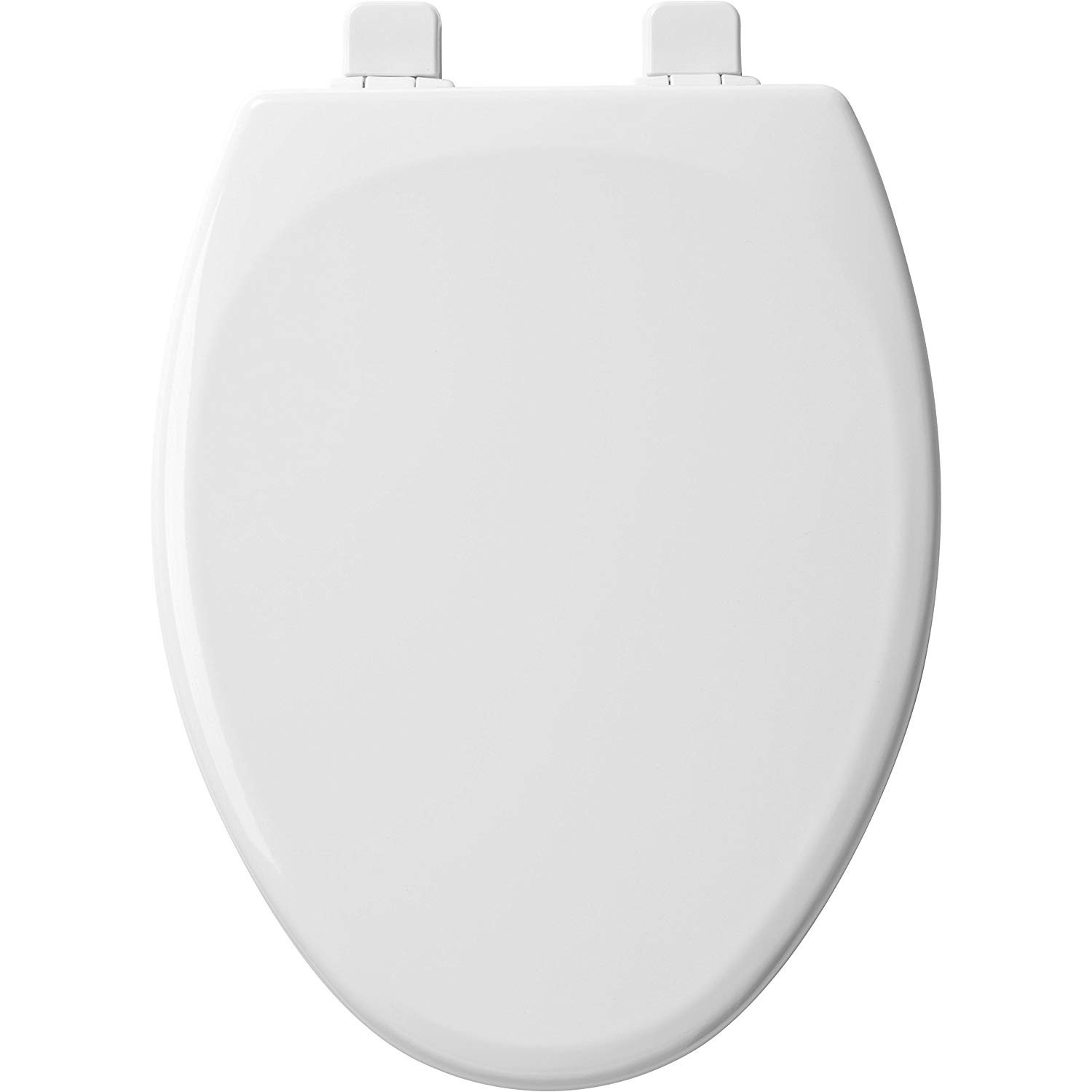 MAYFAIR Toilet Seat Will Slow Close and Never Loosen White Durable