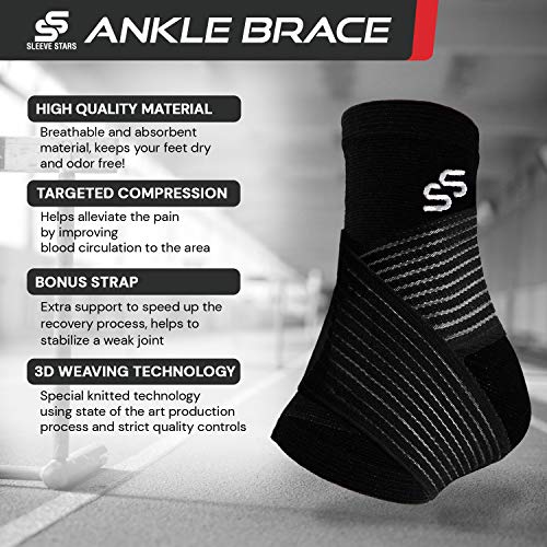 Sleeve Stars Ankle Brace for Plantar Fasciitis, Ankle Brace for Women