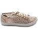 Ollio Women's Ballet Shoe Lace Up Sneaker Flat