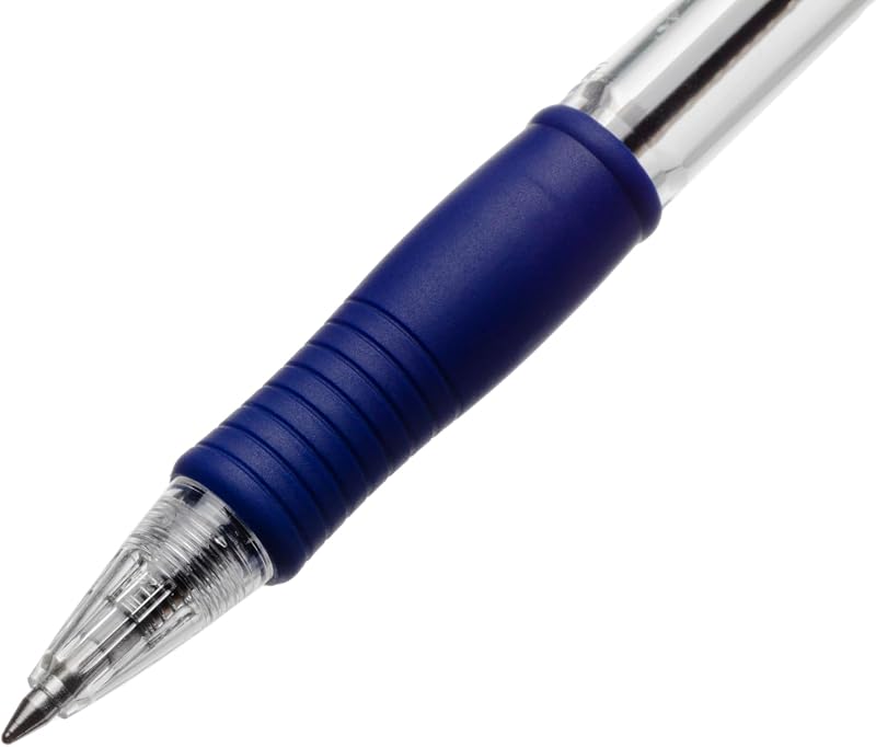 - Caixa de 6 canetas Super Grip - Caneta recarregável e retrátil - Preta - Ponta Média