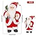 CHENGMON Christmas Santa Claus Ornaments Decorations for Tree Hanging Figurines Collection Traditional Holding Home Decors Set of 9 Pcs Assortment Pack 6