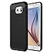 Galaxy S6 Cover,S6 Cases,AnoKe Ultra [Slim Fit Thin] Scratch-Resistance Carbon Fiber Shock Absorption Soft TPU Anti-Fingerprint Grip Protective Phone Case Cover for Samsung Galaxy S6 HWLS Black