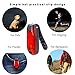 UOKOO LED Safety Light (4 Pack) Refun Waterproof Red Flashing Bike Rear Tail Light with Free Clip on Velcro Straps for Running, Walking, Cycling, Helmet etc