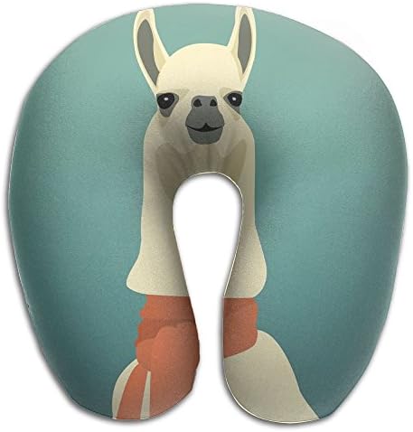 JAWANNA Llama U Neck Pillow, Comfortable Travel Pillow, U-shaped Design Conforms To The Head And Neck, Is Easy To Fit In A Backpack Or Bag