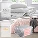 Kootek 2 Pack Foldable Storage Bag - Oxford Fabric Clothing Organizer Containers with Handle Breathable Washable Zipper Space Saver for Blankets, Clothes, Comforters, Sheets, Linens and Pillows