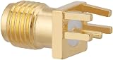 zalati 10 Pcs SMA Female Jack Connector PCB Mount Adapter 50 Ohm RF Connector view 5