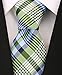 Scott Allan Collection New Day Plaid for Men - Jacquard Silk Necktie - Grass Green