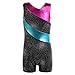 One-piece Rainbow Stripes Ballet Tutu Dancing Tank Leotard for Little Girl 3-15 Years