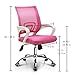 Ergonomic Home Office Computer Chair: Pink Mesh Mid-Back Fashionable Swivel Tilt, Neo Chair