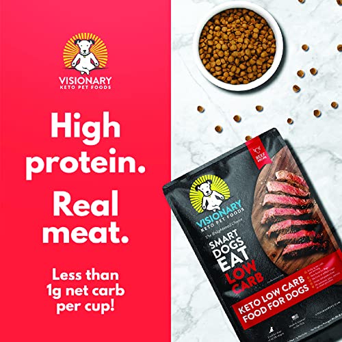 Visionary Pet Foods High Protein Dry Dog Food Low Carb Beef