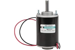 YANMIS DC Permanent Magnet High Speed Motor,XD-3420 12/24V 30W CW/CCW Large Torque for Small Cutting Bench Grinding Machine Medical Equipment and Other Mechanical Equipment(12V3000rpm)