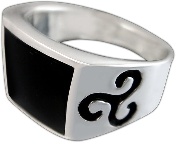 Fashion Jewellery Men Women 10mm 925 Sterling Silver Simulated Black Onyx Heart Claddagh Ring Band Jewellery Watches Vishawatch Com