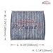 POTAUTO MAP 1014C (CF10377) Activated Carbon Car Cabin Air Filter Replacement for SAAB 9-2X, SUBA RUIMPREZA