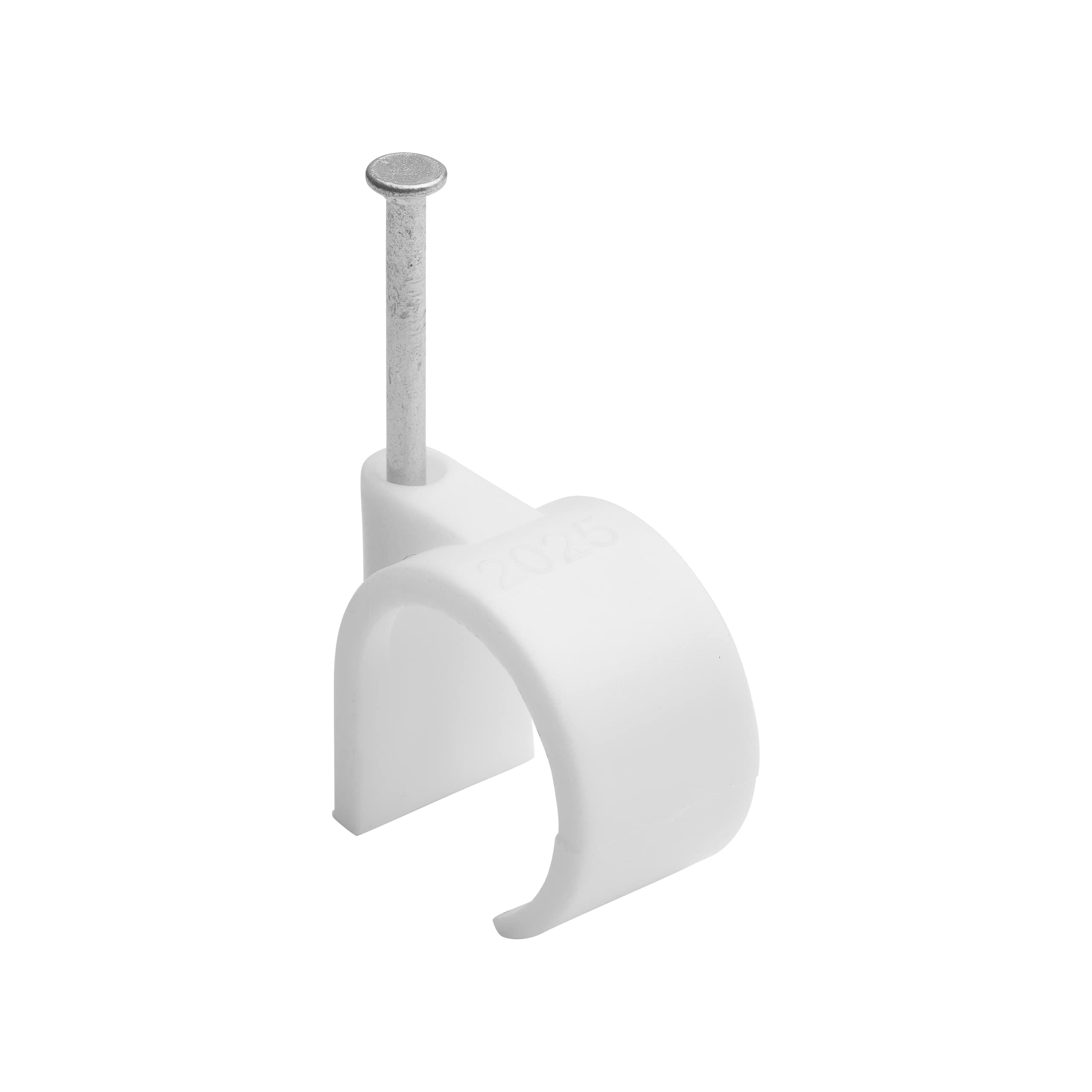 Debflex 700416 Cable Tie - Electric Cable Attachment and Connection - Cable Tie - Fixing Nail - Wire Tie Diameter 20 A 25 mm White - Pack of 50