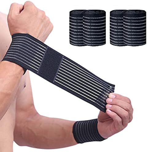 Konooy Wrist Wraps, 4 Pack Wrist Compression Sleeve, Golf Carpal Tunnel Wrist Brace for Women, Workout Wrist Straps for Weightlifting Men, Wrist Bands for Working Out, Tennis Wrist Support Konooy Wrist Wraps, 4 Pack Wrist Compression Sleeve, Golf Carpal Tunnel Wrist Brace for Women, Workout Wrist Straps for Weightlifting Men, Wrist Bands for Working Out, Tennis Wrist Support