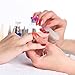 NYKKOLA Set of 5 Crystal Glass Nail Files Manicure -Rainbow