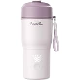 Papablic Portable Bottle Warmer, 85W Fast Baby Bottle Warmer for Travel | 85W Fast Heating | Rechargeable | Wide Mouth & Easy