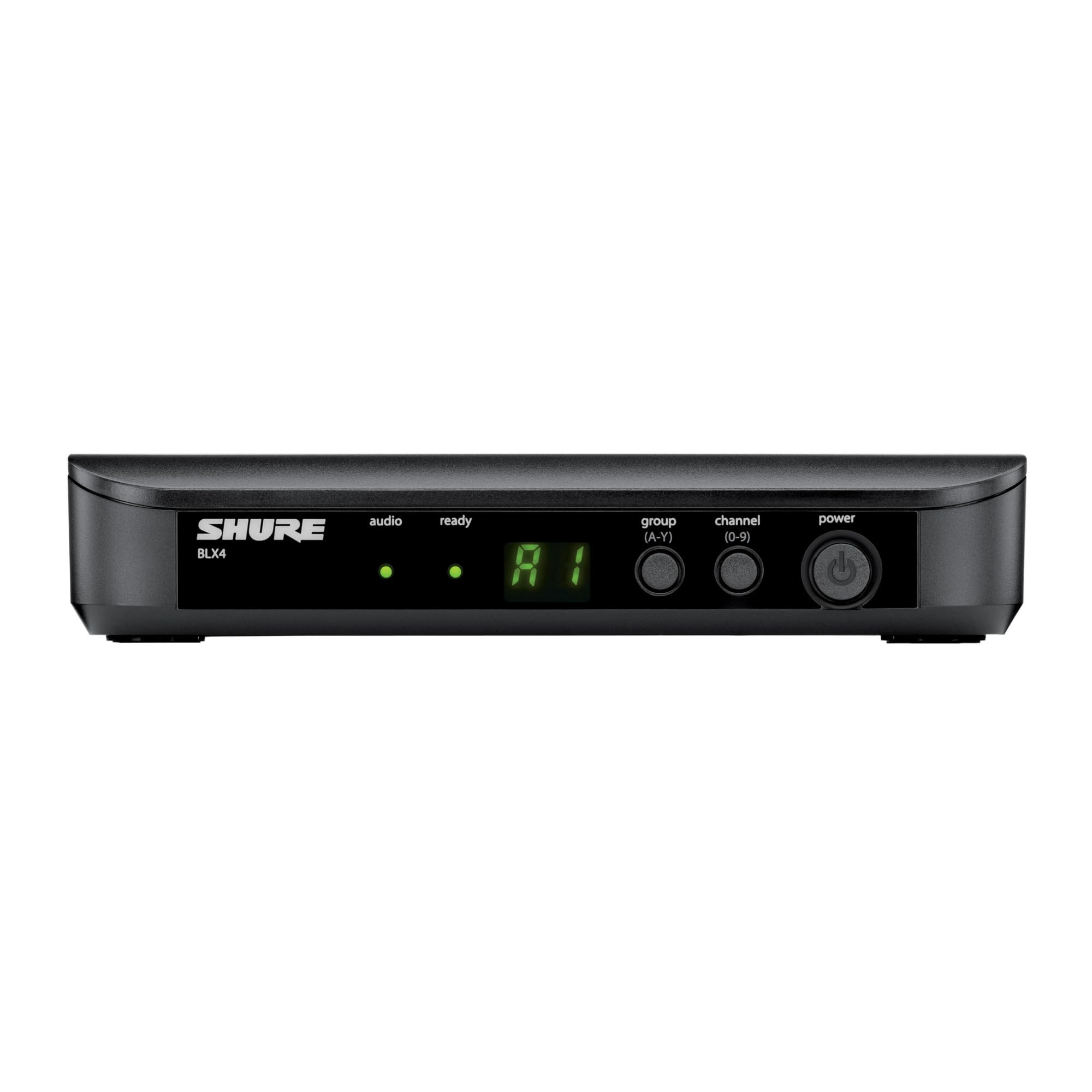 Shure BLX14 UHF Wireless System for Guitar and Bass with 1/4 Jack - 14-Hour Battery Life, 300 ft Range, UHF | Includes 1/4