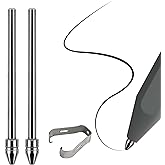 No Wore Out Titanium Alloy Replacement Fine Tips fit for Kindle Scribe Basic and Premium Pens Digital Pen, Smooth Ballpoint Note Taking Backup Nibs,2 Pcs,Gray