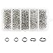 Shaddock Fishing 150pack/box Double Split Rings High Strength Heavy Duty Stainless Steel Fishing Split Ring Kit Fishing Lures Tackle Set-20lb to 80lb Test