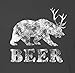 Panoware Men's Beer T-Shirt | Beer Bear Deer, Heavy Metal L
