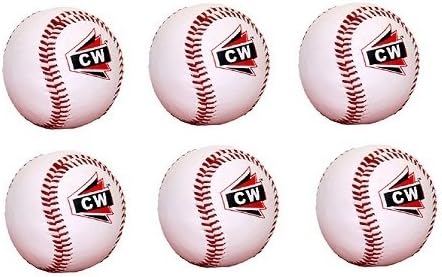 CW Sports Advance Adult/Youth Baseball for League Play, Practice, Competitions (White) - Pack of 6