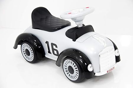 Amazon 乗用玩具 レトロクラシックカー 610 レトロでオシャレなクラシックレースカー シルバー 乗り物玩具 乗り物おもちゃ 乗用玩具 足けり乗用 子供が乗れる 乗用玩具 三輪車 おもちゃ
