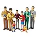 Constructive Playthings Pretend Play Multi-Cultural Families, Toy Figures for Kids, Set of 4