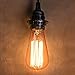 Vintage Light Bulbs, Elfeland 40w Dimmable Squirrel Cage Filament Edison Bulbs ST58 Antique Teardrop Design Retro Pendant Lights for Restaurant Home Office E26/E27 110-130V (2 Pack)