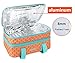 MIER Insulated Double Casserole Carrier Thermal Lunch Tote for Potluck Parties, Picnic, Beach, Fits 9 x 13 Inches Casserole Dish, Expandable by Mid Zipper, Orange