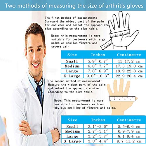 Compression Gloves for Arthritis Medical Copper Arthritis Gloves. Copper Infused Fit Gloves for Women/Men. Relieving Pain in The Treatment of Rheumatoid Arthritis, RSI Osteoarthritis, Tendinitis (S) - Thumbnail 6