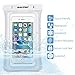 RISEPRO Waterproof Armband, Floating Underwater Case Pouch Dry Bag White with Audio Jack for iPhone 6, 6 Plus, 6s, 6s Plus, 5, 5s, Samsung Galaxy s6 HTC Screen Touchable IPX8 100FT FB1710-W…