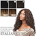 SENSATIONNEL 100% PREMIUM FIBER SYNTHETIC CUSTOM LACE FRONT WIG - ITALIAN CURL (1B)