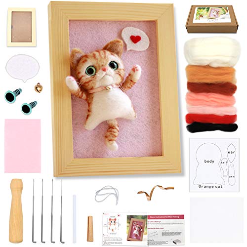 Needle Felting Starter Kit, WEST BAY Needle Felting Animal Kits with