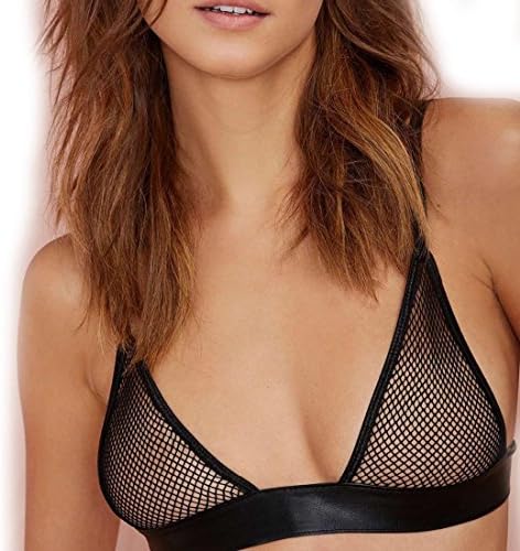 Sexy Fishnet Triangle Mesh Bralette (L)