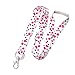 Specialist ID 4 Pack - Cute Polka Dot Fashion Lanyard for ID Badges & Keys - Features Keychain and Trigger Snap Hook ID Clasp - Soft Feel and Safety Breakaway (Assorted Colors)