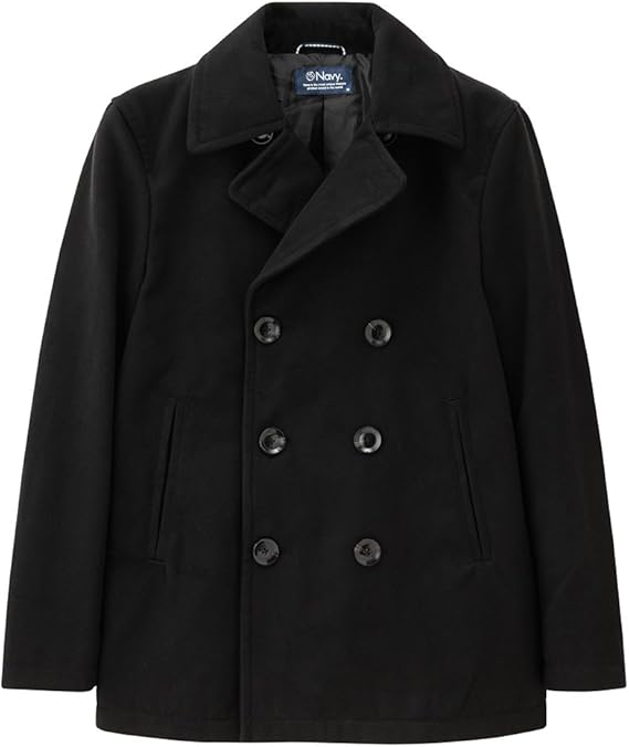 Amazon Navy ネイビー ウールライクpコート yn メンズ コート ジャケット 通販