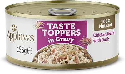 Applaws 100% Natural Wet Dog Food Tins Chicken Breast with Duck in Gravy 156g